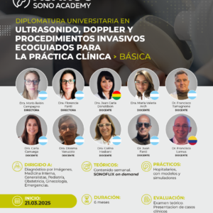 Diplomatura Universitaria en Ultrasonido, Doppler y Procedimientos invasivos ecoguiados para la práctica clínica - BÁSICA
